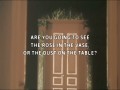 Are You Going To See The Rose In The Vase